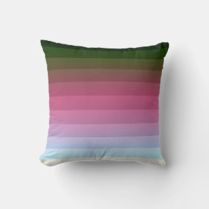 Gradient ombre Streifen ausgekleidete weiche versc Kissen