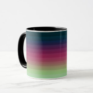 Gradient ombre Streifen weich verwischt mehrfarbig Tasse
