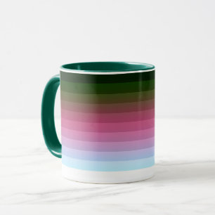 Gradient ombre Streifen weich verwischt mehrfarbig Tasse