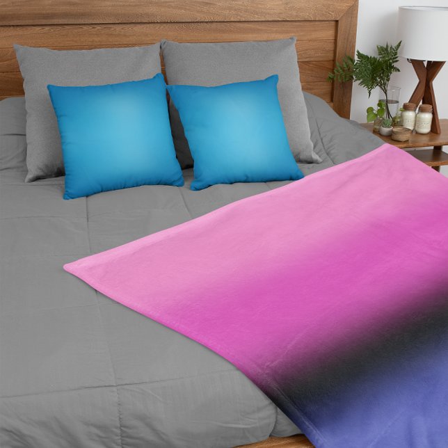 Gradient Omnisexual Pride Flag - Allesexual Flag Fleecedecke (Von Creator hochgeladen)