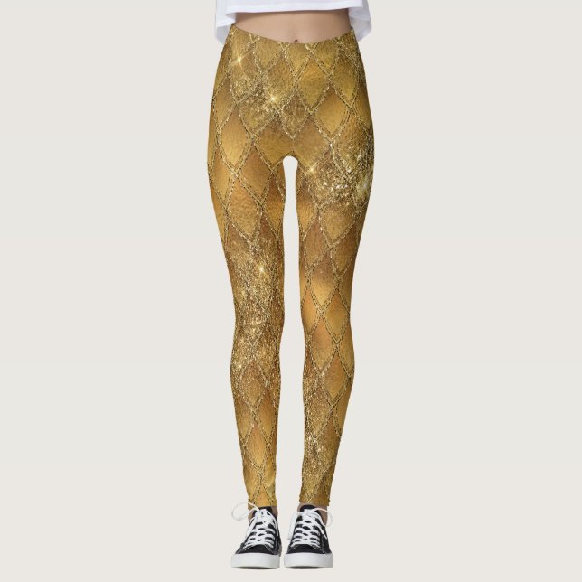 Gradient or Dragon Echelles Leggings (Devant)