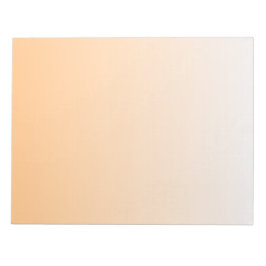 Gradient Orange und White Notizblock