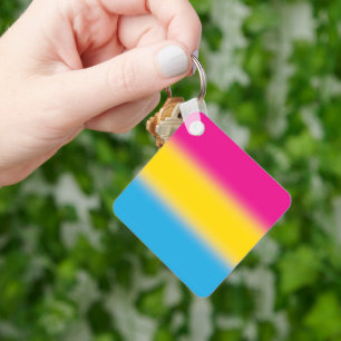 Gradient Pansexueller Stolz Flagge – Bunte Pan-Fla Schlüsselanhänger