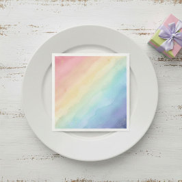 gradient party watercolor pink Elegant Watercolor  Serviette