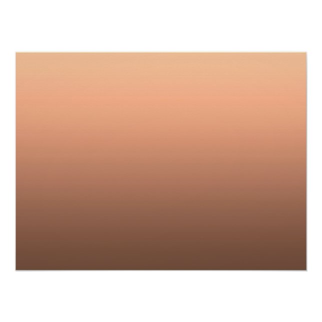 Gradient Peach - deep to light | Seasonal Moods |  Poster (Vorderseite)