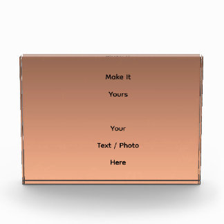 Gradient Pfirsich - hell bis tief | Saisonale Stim Fotoblock