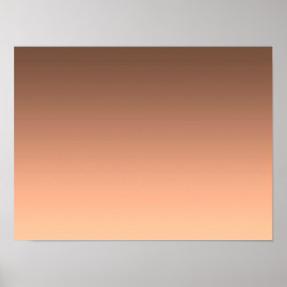 Gradient Pfirsich - hell bis tief | Saisonale Stim Poster