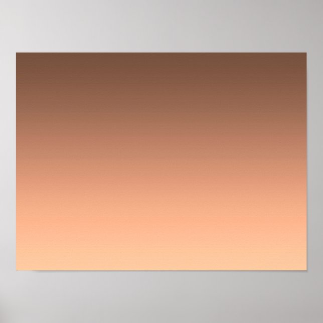 Gradient Pfirsich - hell bis tief | Saisonale Stim Poster (Vorne)