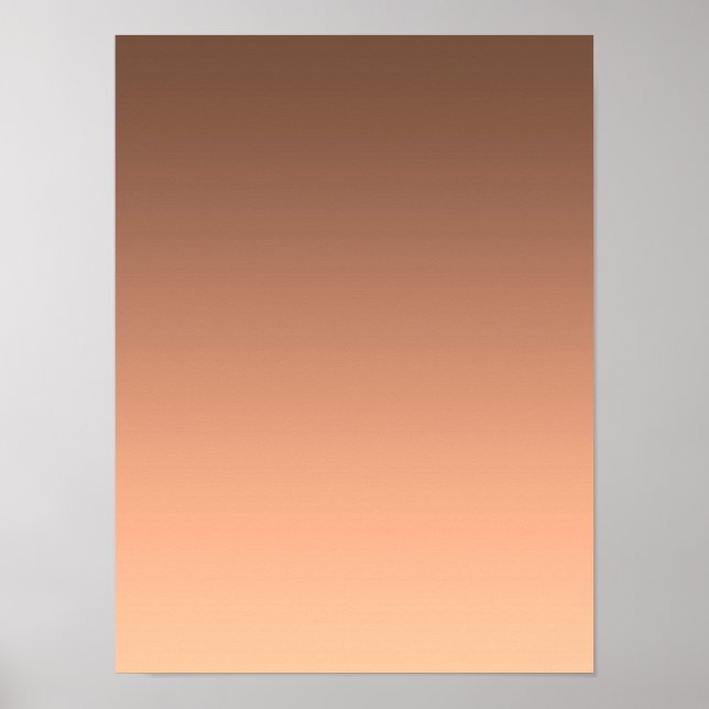 Gradient Pfirsich - hell bis tief | Saisonale Stim Poster (Vorne)