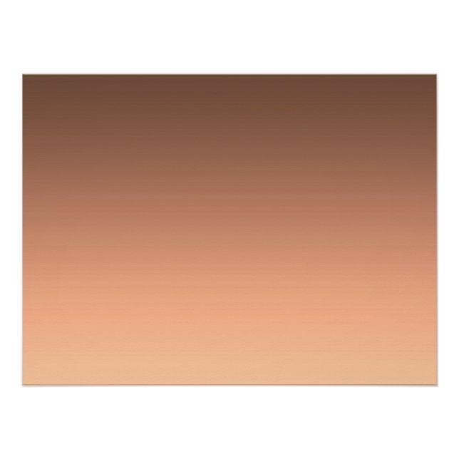 Gradient Pfirsich - hell bis tief | Saisonale Stim Poster (Vorderseite)