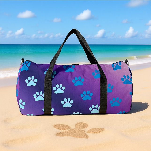 Gradient-Pfotenabdruck Stylisch  Duffle Bag (Von Creator hochgeladen)