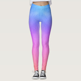 Gradient Pink Lila und Blue Dreamy Farben Leggings