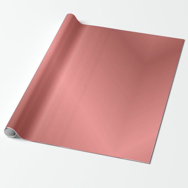 Gradient Rose Gold Geschenkpapier (Ungerollt)