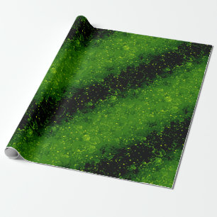 Gradient schwarz-grün Konfetti Glitzer glänzen For Geschenkpapier