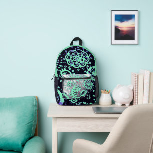 Gradient Seafoam Lila Druck Cross Body Tasche
