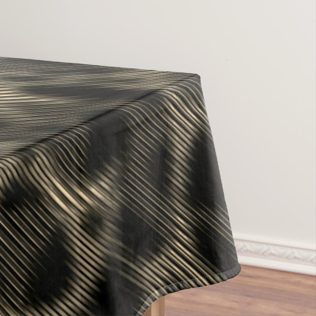 Gradient sepia schmale Streifen über erblindete Lö Tischdecke (Beispiel)