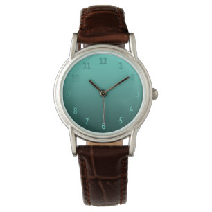 Gradient Simple Colorful Aquamarin Armbanduhr