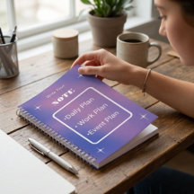 Gradient-Stern-Planer Notizbuch