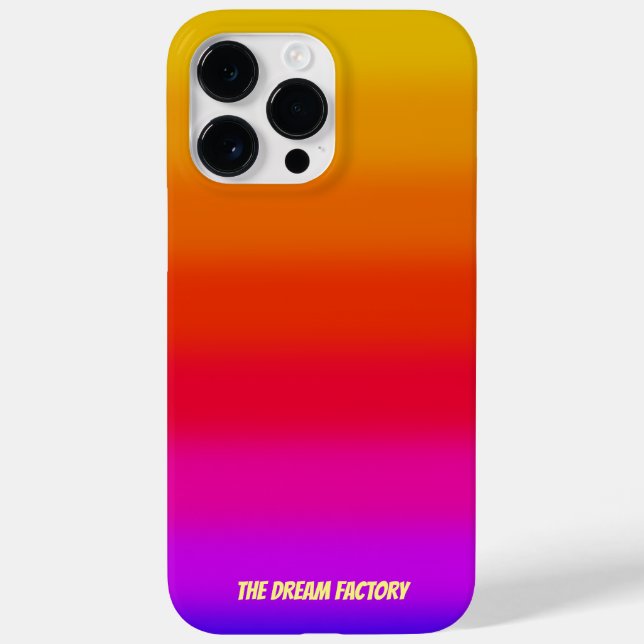 Gradient Strip Monogramm Case-Mate iPhone 14 Pro Max Hülle (Rückseite)