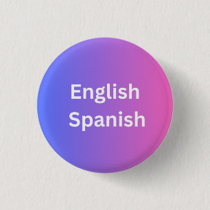Gradient Style English Español - Ich spreche Spani Button