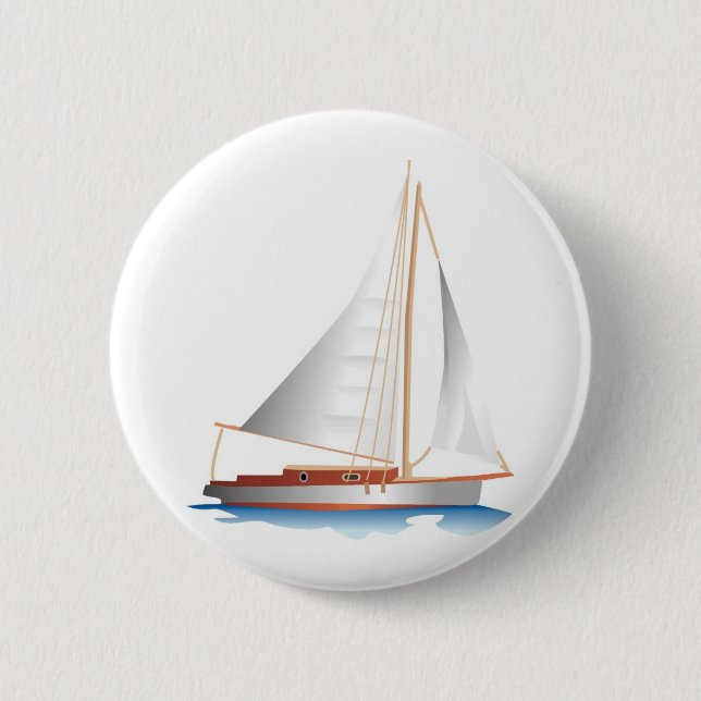 Gradient Style Sailboat Button (Vorderseite)