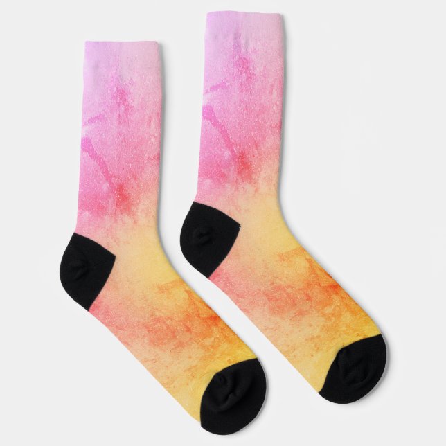 Gradient Sunset Crew Socks für Männer Socken (Rechts)
