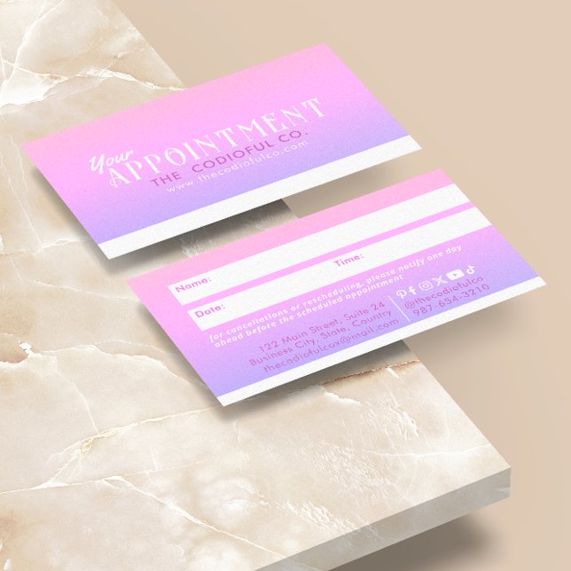 Gradient Termin Card Treuekarte (Von Creator hochgeladen)
