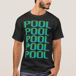 Gradient-Text Pool T-Shirt