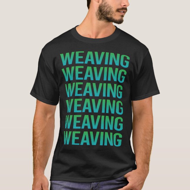 Gradient Text Weaaving T-Shirt (Vorderseite)