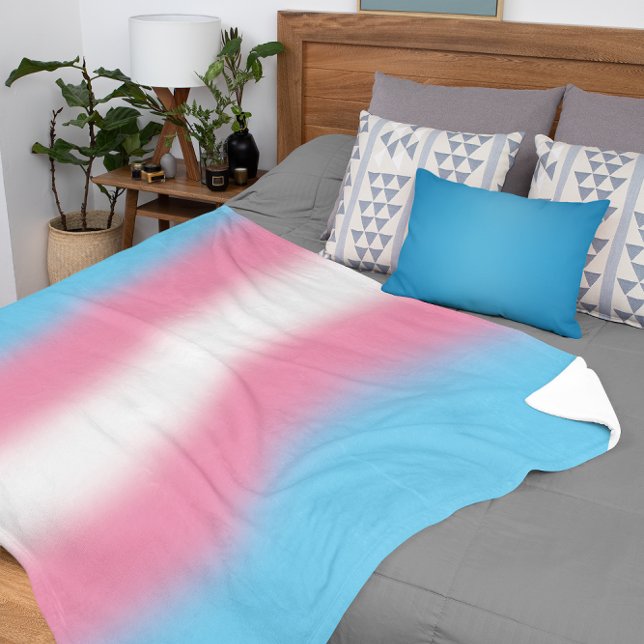 Gradient Transgender Prilag - Trans Flag Sherpadecke (Von Creator hochgeladen)