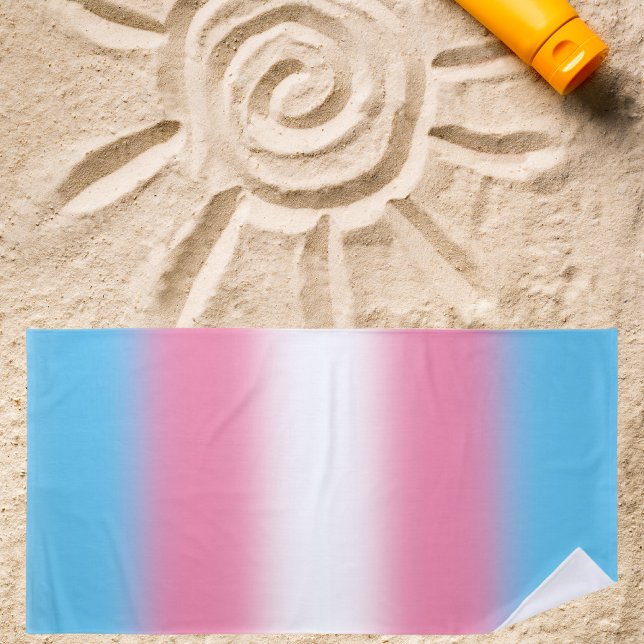 Gradient Transgender Prilag - Trans Flag Strandtuch (Von Creator hochgeladen)