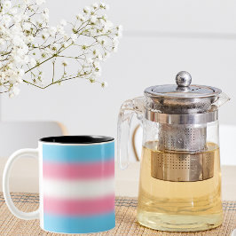 Gradient Transgender Prilag - Trans Flag Zweifarbige Tasse