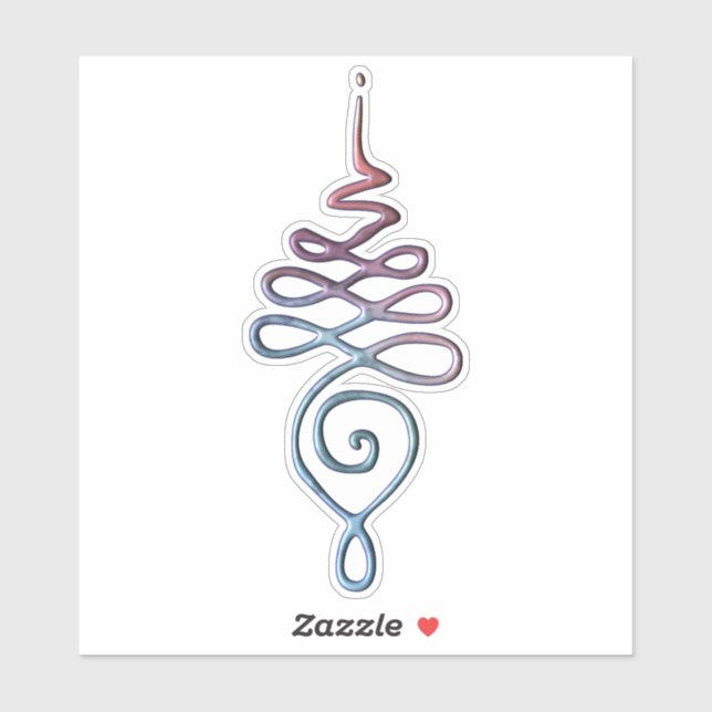 Gradient Unalome Aufkleber (Blatt)