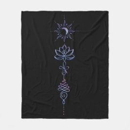 Gradient Unalome Group  Fleecedecke