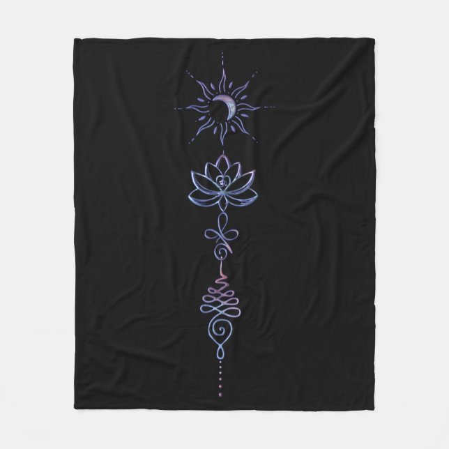 Gradient Unalome Group  Fleecedecke (Vorderseite)