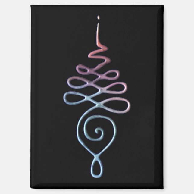Gradient Unalome Magnet (Vorderseite)