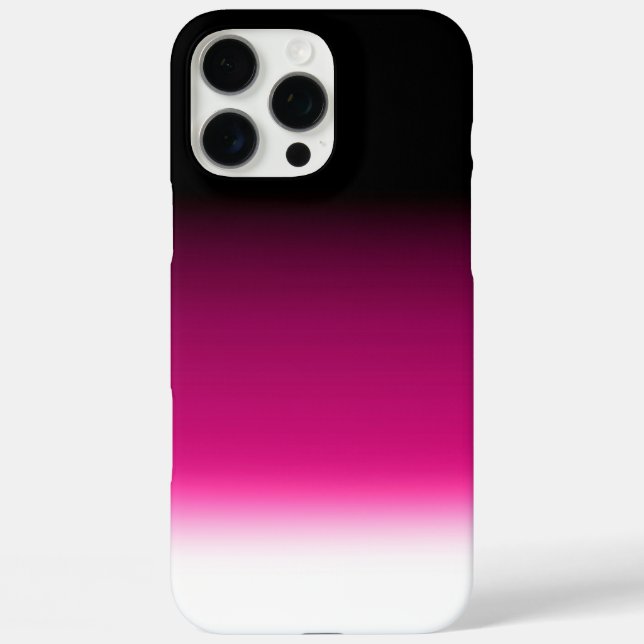Gradient weiß rosa burgunder iPhone 16 pro max hülle (Rückseite)