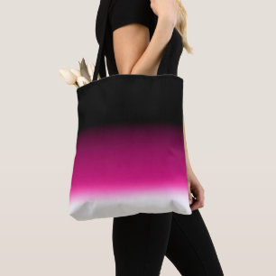 Gradient weiß rosa burgunderrot tasche