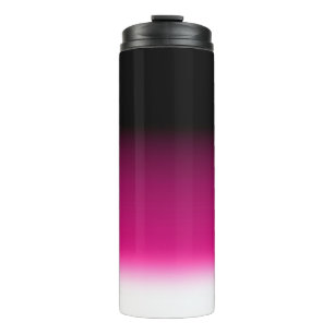 Gradient weiß rosa burgunderrot thermosbecher