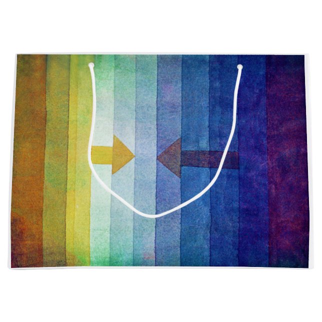 Gradient with Arrow, Paul Klee Große Geschenktüte (Vorderseite)