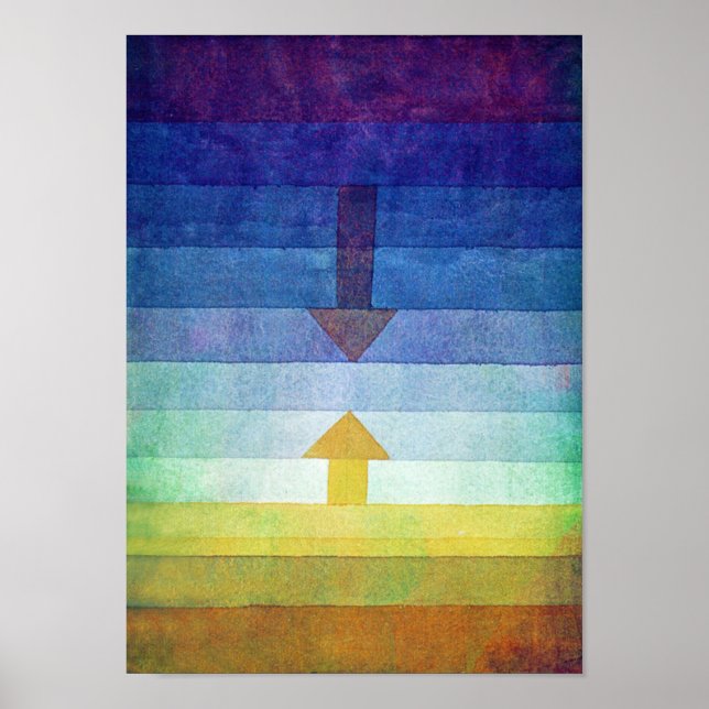 Gradient with Arrow, Paul Klee Poster (Vorne)