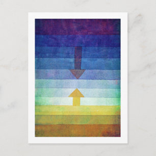 Gradient with Arrow, Paul Klee Postkarte