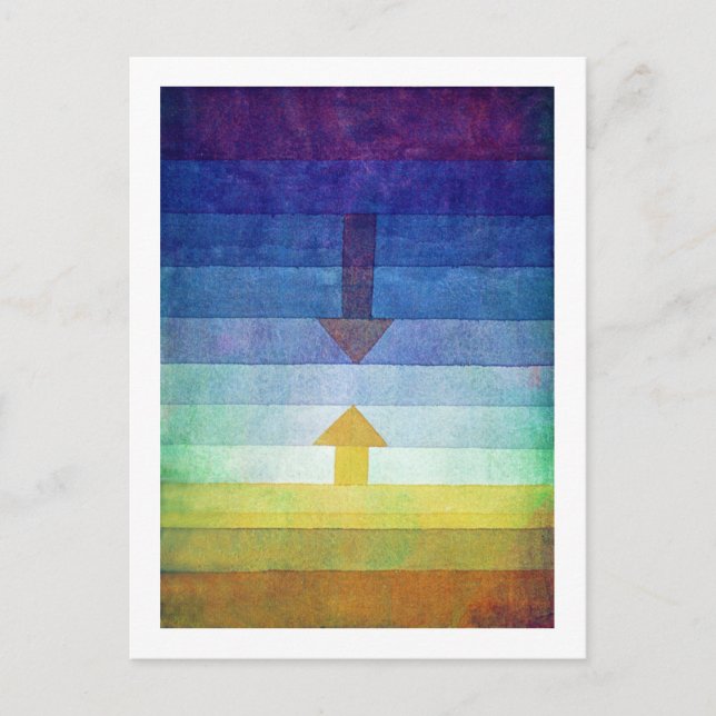 Gradient with Arrow, Paul Klee Postkarte (Vorderseite)