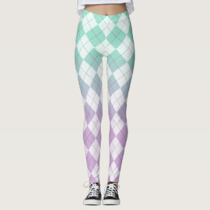Gradiente Raute - Lila und grün Leggings