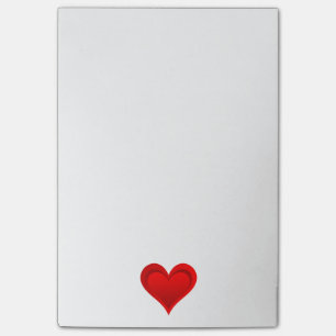 Gradienten ROTE LIEBE HERZ + Ihr Text und Ihre Ide Post-it Klebezettel