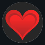 Gradienten ROTE LIEBE HERZ   Ihr Text und Ihre Ide Runder Aufkleber<br><div class="desc">Hübsch Hearts von EDDA Fröhlich / EDDArt | Glückliches Gefühl für Geschenke in der Liebe | Für weitere Produkte & Designs können Sie mich kontaktieren: contact@eddart.de oder schauen Sie hier: www.zazzle.com/prettypatternarts* und hier: www.zazzle.com/eddartshop* und hier: www.zazzle.de/eddartiful*</div>