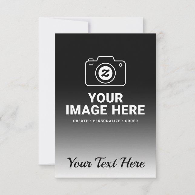 Gradientenbild und Text RSVP Karte (Vorderseite)