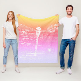 Gradientendragonfly Fleecedecke