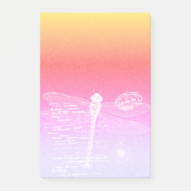 Gradientendragonfly Post-it Klebezettel (Vorderseite)