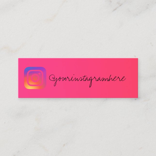 Gradienteninstagramm Mini Visitenkarte (Vorderseite)